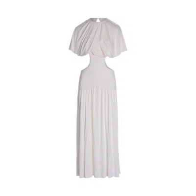 Concepto Women's White Solea Summer Dress With Cape
