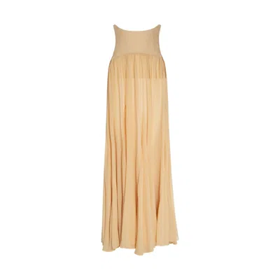 Concepto Women's Yellow Golden Summer Skirt