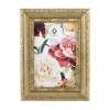 Concepts In Time 4 X 6 Gold Flower Beveled Resin 1-opening Tabletop Frame In Gold