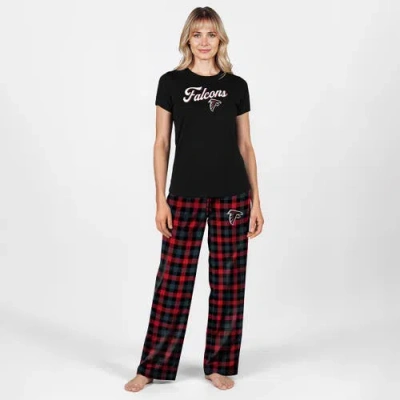 Concepts Sport Black Atlanta Falcons Highland Sleep Set