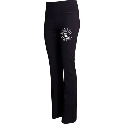 Concepts Sport Black Michigan State Spartans Enclave Tri-blend Flared Leggings