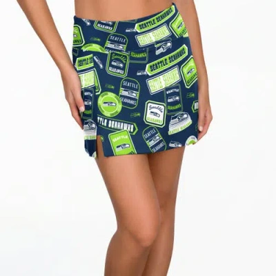 Concepts Sport College Navy Seattle Seahawks Grady Sleep Skort