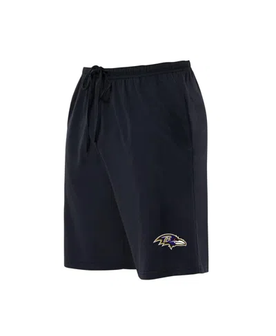 Concepts Sport Concepts Men's Sport Black Baltimore Ravens Big Tall Fleece Lounge Shorts