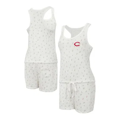 Concepts Sport Cream Cincinnati Reds Gardner Hacci Knit Romper