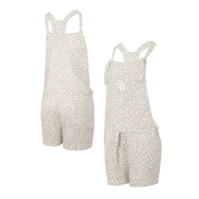 Concepts Sport Cream San Diego Padres Montana Hacci Knit Romper Overalls