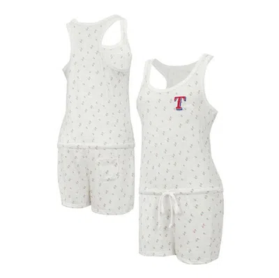 Concepts Sport Cream Texas Rangers Gardner Hacci Knit Romper
