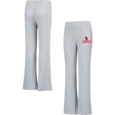 Concepts Sport Gray St. Louis Cardinals Juniper Rib Knit Flare Sleep Pants