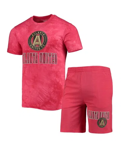 Concepts Sport Men's 2-piece Red Atlanta United Fc Billboard Top And Shorts Sleep Set In Pink