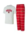 Concepts Sport Men's 2-piece Red/gray Maryland Terrapins Top And Pants Sleep Set In Red