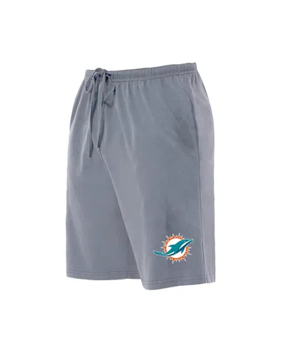Concepts Sport Men's Big & Tall Miami Dolphins Lounge Fleece Shorts, 12" Inseam In Multi