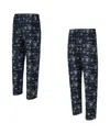 Concepts Sport Men's Black Las Vegas Raiders Mosaic All Over Print Pants In Blue