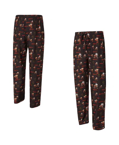 Concepts Sport Men's Brown Cleveland Browns Retro Mosaic Allover Print Knit Pants