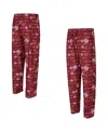 Concepts Sport Men's Burgundy Washington Commanders Mosaic All Over Print Pants In Burgundy