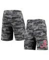 Concepts Sport Men's Charcoal And Gray Alabama Crimson Tide Camo Backup Terry Jam Lounge Shorts In Charcoal,gray