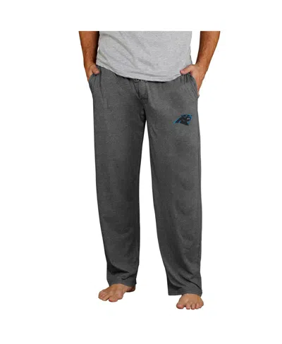 Concepts Sport Men's Charcoal Carolina Panthers Lightweight Quest Knit Sleep Pants In Multi