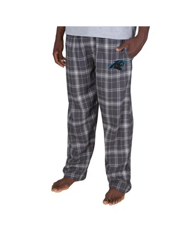 Concepts Sport Men's Charcoal Carolina Panthers Ultimate Plaid Flannel Pants In Gray