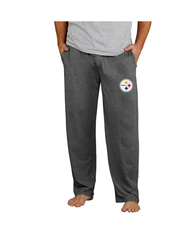 Concepts Sport Men's Charcoal Pittsburgh Steelers Lightweight Quest Knit Sleep Pants In Multi