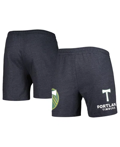 Concepts Sport Men's Charcoal Portland Timbers Multi-logo Shorts In Gray