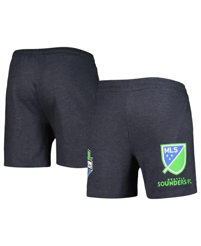 Concepts Sport Men's Charcoal Seattle Sounders Fc Multi-logo Shorts In Blue