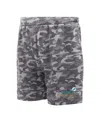Concepts Sport Men's  Charcoal Miami Dolphins Biscayne Camo Shorts In Charcoal