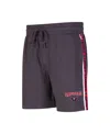 Concepts Sport Men's  Charcoal Washington Capitals Team Stripe Shorts In Charcoal