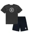 Concepts Sport Men's  Navy, Heathered Charcoal Toronto Maple Leafs Big And Tall T-shirt And Shorts Sl In Navy,heathered Charcoal