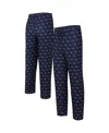 Concepts Sport Men's  Navy New England Patriots Gauge Allover Print Knit Pants In Navy