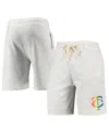 Concepts Sport Men's  Oatmeal Minnesota Twins Mainstream Logo Terry Tri-blend Shorts In Oatmeal