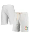 Concepts Sport Men's  Oatmeal San Diego Padres Mainstream Logo Terry Tri-blend Shorts In Oatmeal