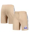 Concepts Sport Men's  Tan Philadelphia 76ers Team Stripe Shorts In Neutral