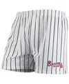 Concepts Sport Men's  White Atlanta Braves Vigor Boxer Shorts In White