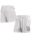 Concepts Sport Men's  White San Diego Padres Vigor Pinstripe Boxer Shorts In White