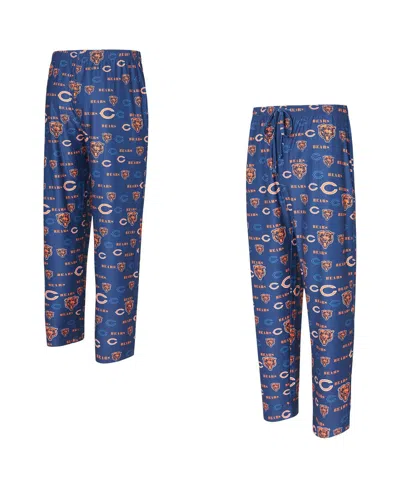 Concepts Sport Men's Navy Chicago Bears Mosaic All Over Print Pants In Multi