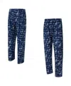 Concepts Sport Men's Navy Dallas Cowboys Retro Mosaic Allover Print Knit Pants In Blue