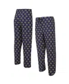 Concepts Sport Navy Denver Nuggets Gauge Allover Print Pants In Navy