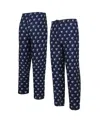 Concepts Sport Men's Navy Memphis Grizzlies Gauge Allover Print Pants In Blue