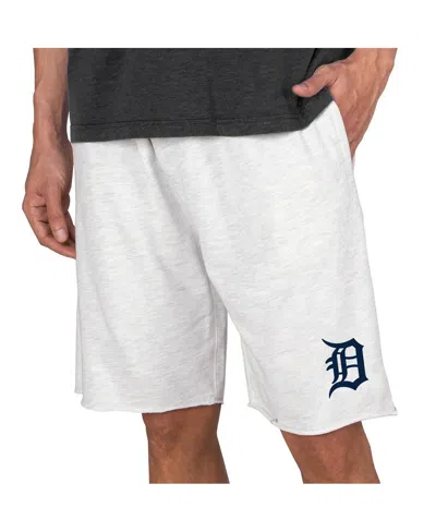 Concepts Sport Men's Oatmeal Detroit Tigers Mainstream Terry Tri-blend Shorts In Animal Print