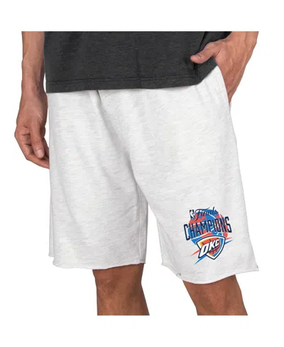 Concepts Sport Oatmeal Oklahoma City Thunder 2025 Nba Finals Champions Mainstream Tri-blend French  In White