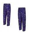 Concepts Sport Men's Purple Baltimore Ravens Mosaic All Over Print Pants In Purple