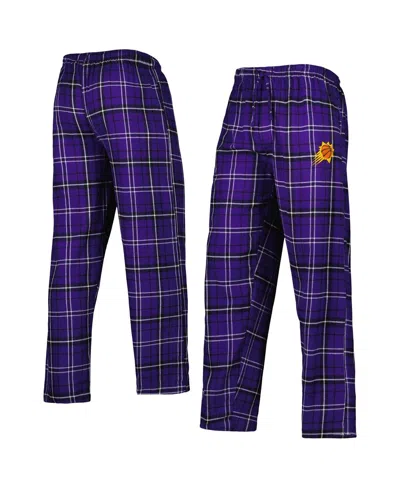 Concepts Sport Men's Purple/black Phoenix Suns Ultimate Plaid Flannel Pants In Multi