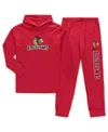 Concepts Sport Men's Red Washington Capitals Big And Tall Pullover Hoodie And Joggers Sleep Set In Red