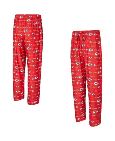 CONCEPTS SPORT MEN'S RED KANSAS CITY CHIEFS MOSAIC ALL OVER PRINT PANTS