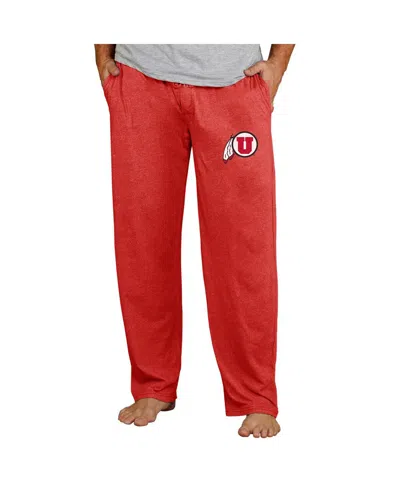 Concepts Sport Men's Red Utah Utes Quest Knit Pants In Multi