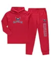 Concepts Sport Men's Red Chicago Blackhawks Big And Tall Pullover Hoodie And Joggers Sleep Set In Red