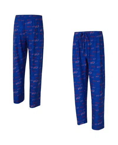 Concepts Sport Men's Royal Buffalo Bills Mosaic All Over Print Pants In Blue