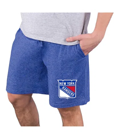 Concepts Sport Men's Royal New York Rangers Quest Knit Jam Shorts In Blue