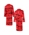 Concepts Sport Men's San Francisco 49ers Roadway Microfleece Robe In Red