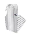 Concepts Sport Men's White, Black Chicago White Sox Big And Tall Pinstripe Sleep Pants In White,black