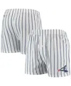 Concepts Sport Men's White, Navy Chicago White Sox Vigor Pinstripe Boxer Shorts In White,navy
