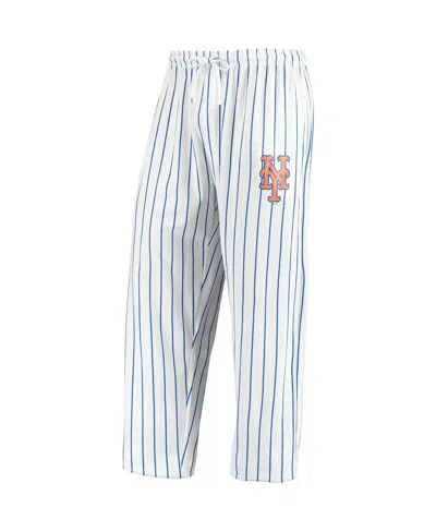 Concepts Sport Men's White, Royal New York Mets Vigor Lounge Pant In White,royal